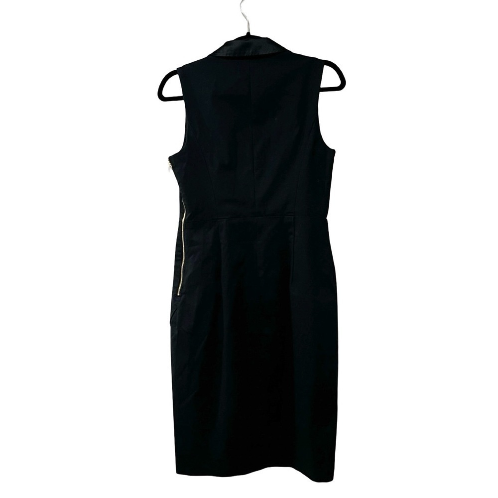 ALTUZARRA x Target Pencil Black Gold Cranes Collared Dress Sz 8 - Picture 4 of 7